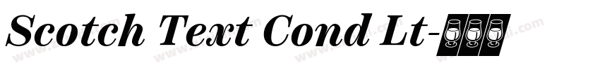 Scotch Text Cond Lt字体转换
